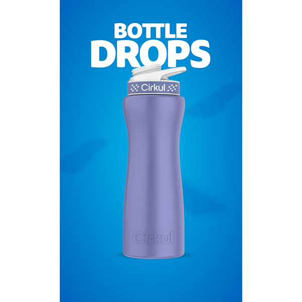 Limited Edition: 22oz. Matte Periwinkle Stainless Steel Bottle & Lid